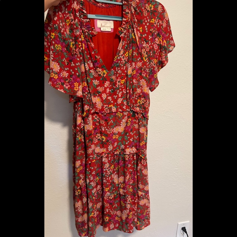 Anthropologie Tiered Mini Dress